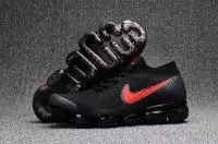 femmes nike air vapor max flyknit utility flyknit black red